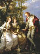Angelica Kauffmann Portrait of Lady Georgiana, Lady Henrietta Frances and George John Spencer, Viscount Althorp. France oil painting artist